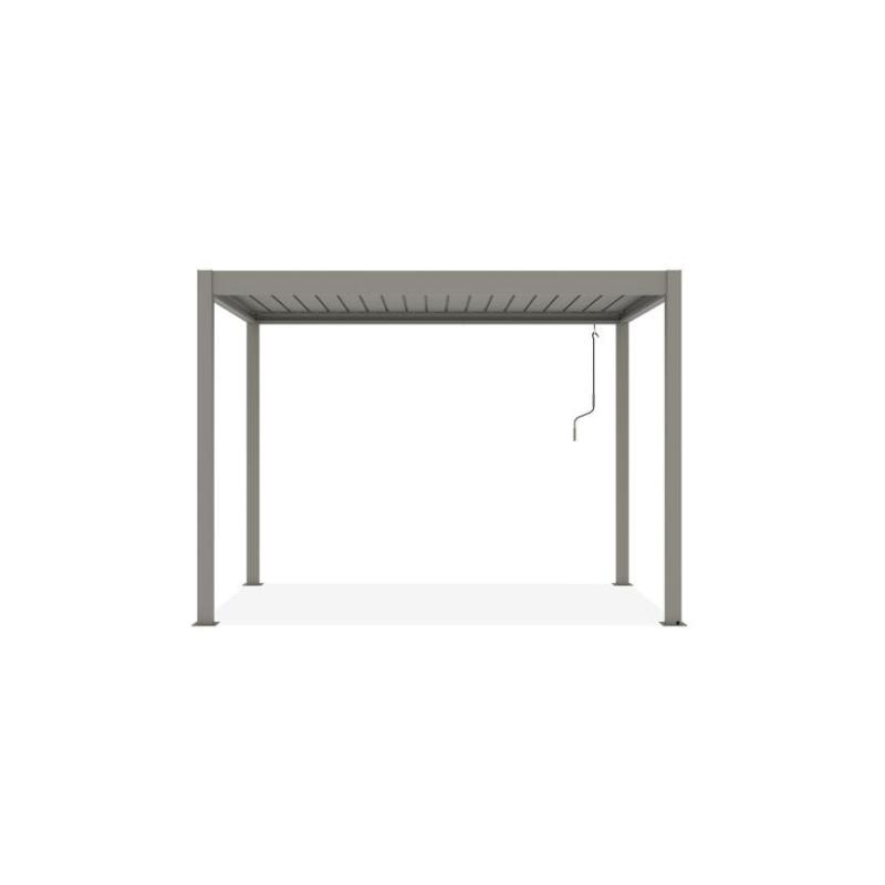 Pérgola Bioclimática PIANA 3x2 m Aluminio Topo con Lamas Orientables