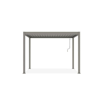Pérgola Bioclimática PIANA 3x2 m Aluminio Topo con Lamas Orientables