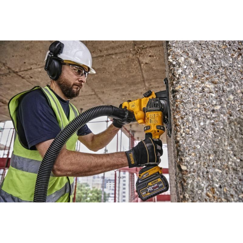 DeWalt ranuradora de hormigón XR Flexvolt 54V brushless 125 mm 2x2Ah Li-Ion con maletín TSTAK
