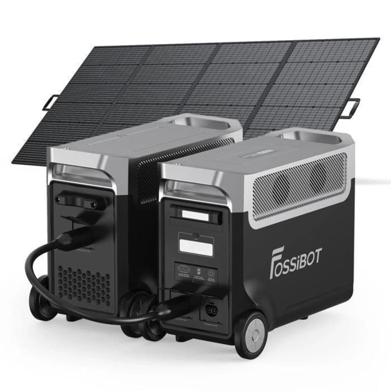 FOSSIBOT F3600PRO + FB3840 + Panel Solar 400W Generador Solar Portátil LiFePO4 7680Wh 7200W