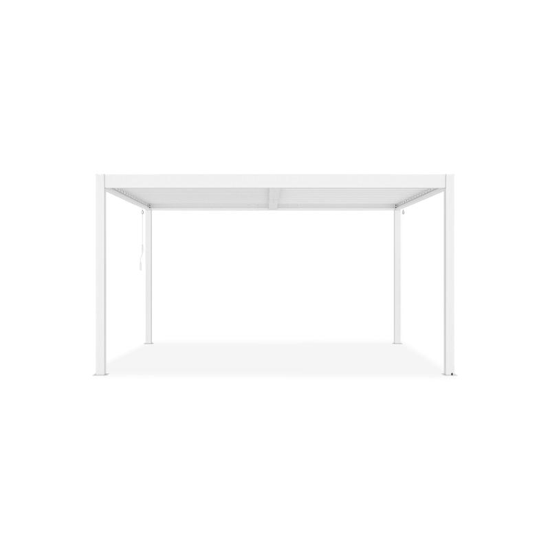 Pérgola Bioclimática Autoportante PIANA 4x3 m Aluminio Blanco con Lamas Orientables