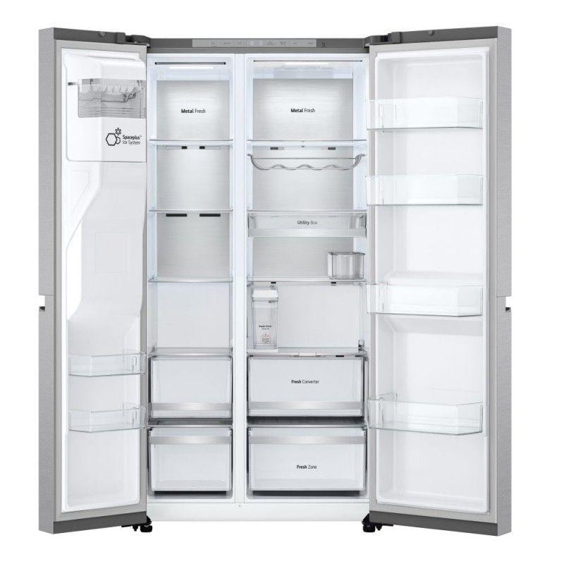 Frigorífico Americano LG GSLE91MBAB Inox 623L Clase B con Dispensador de Agua y Hielo