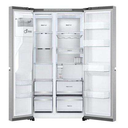 Frigorífico Americano LG GSLE91MBAB Inox 623L Clase B con Dispensador de Agua y Hielo