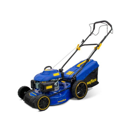 Goodyear cortacésped autopropulsado gasolina motor 161cc 3300W ancho de corte 46 cm recogedor 65L