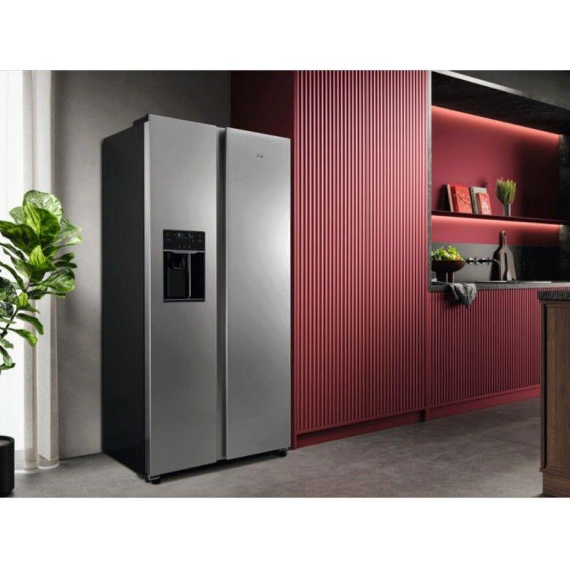 Frigorífico Americano AEG ORX9V351DU Inox 572L No Frost con Dispensador de Agua y Hielo